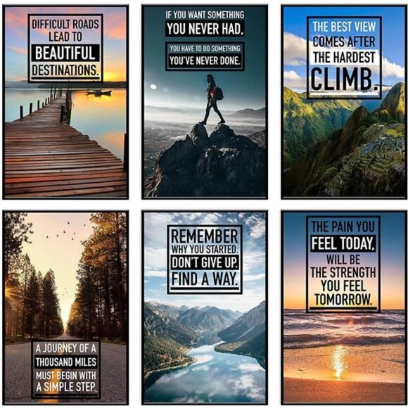 Inspirational Motivational Posters - Positive Affirmations, Uplifting Quotes - Picture 1 of 7